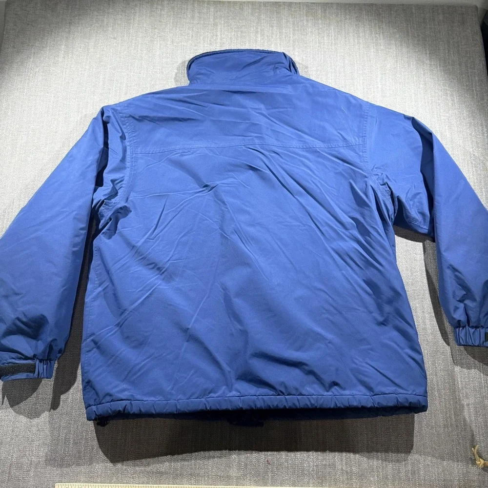 L.L. Bean Jacket Mens XLT Blue Fleece Lined Full Zip Winter Windbreaker Outdoor